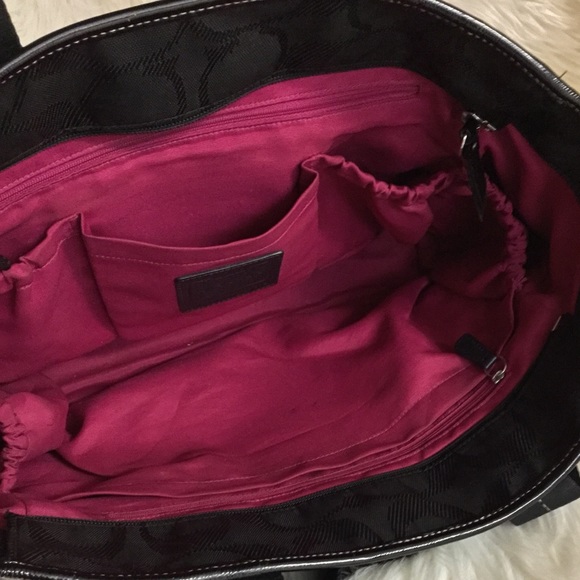 COACH black signature tote diaper bag - Picture 8 of 8